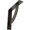 Ekena Millwork Bulwark Steel Bracket, Antiqued Warm Silver 2"W x 10"D x 10"H BKTM02X10X10BUAWS - alternate 1
